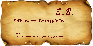 Sándor Bottyán névjegykártya